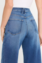 SOFT TECH GOOD PETITE PALAZZO JEANS INDIGO1233