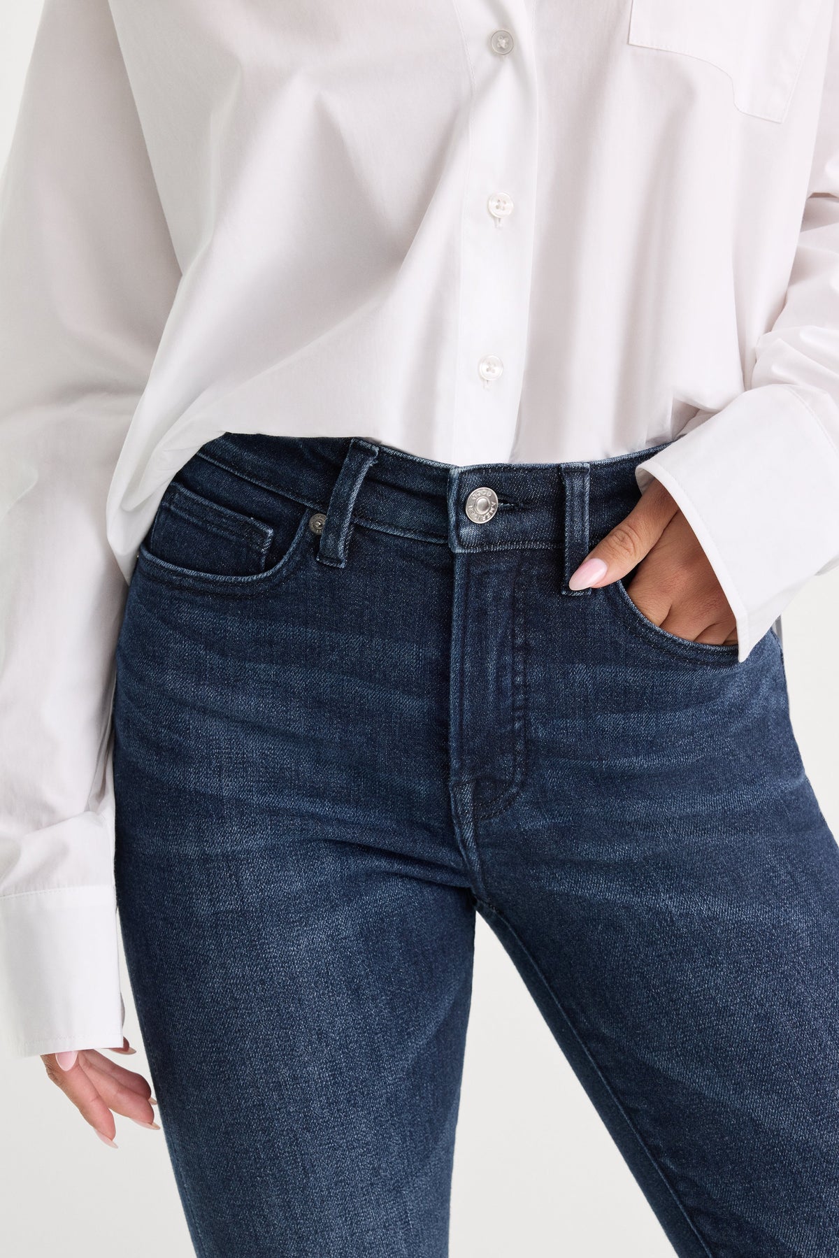 GOOD PETITE STRAIGHT JEANS ATLAS BLUE