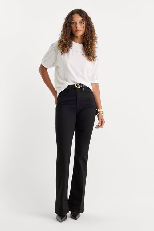 ALWAYS FITS GOOD PETITE BOOTCUT JEANS BLACK001