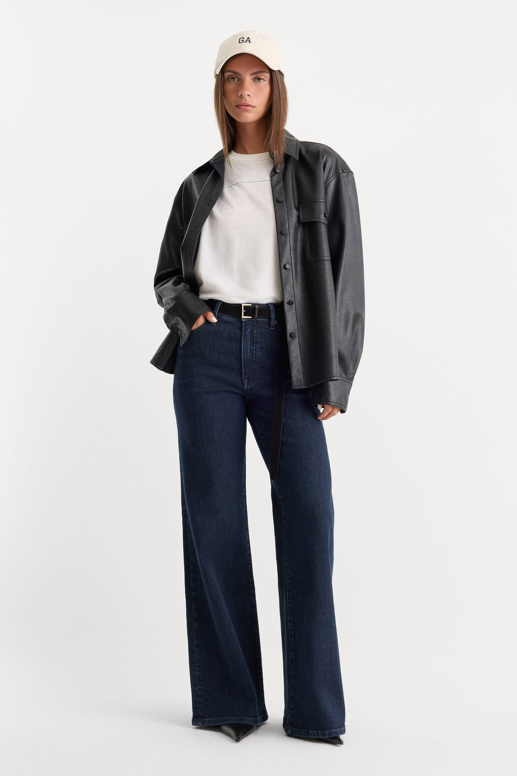 GOOD PETITE PALAZZO JEANS INDIGO1153