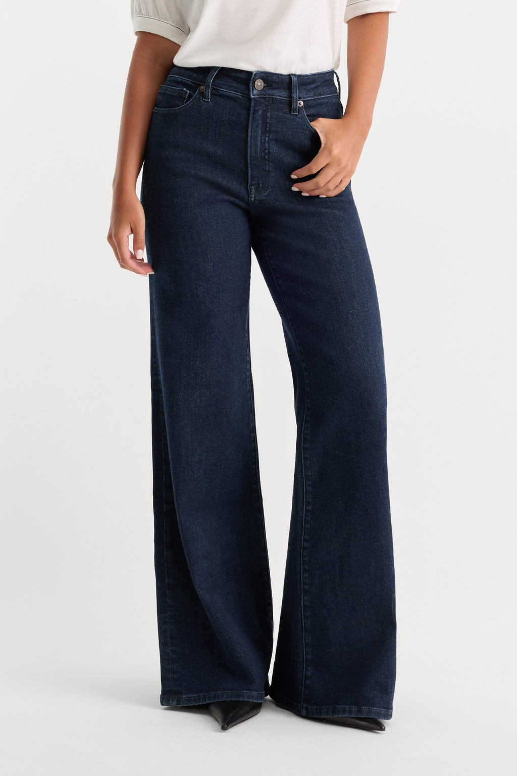 GOOD PETITE PALAZZO JEANS INDIGO1153