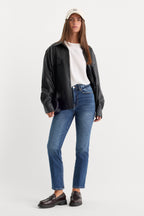 ALWAYS FITS GOOD PETITE STRAIGHT JEANS INDIGO571