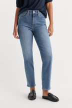 ALWAYS FITS GOOD PETITE STRAIGHT JEANS INDIGO316