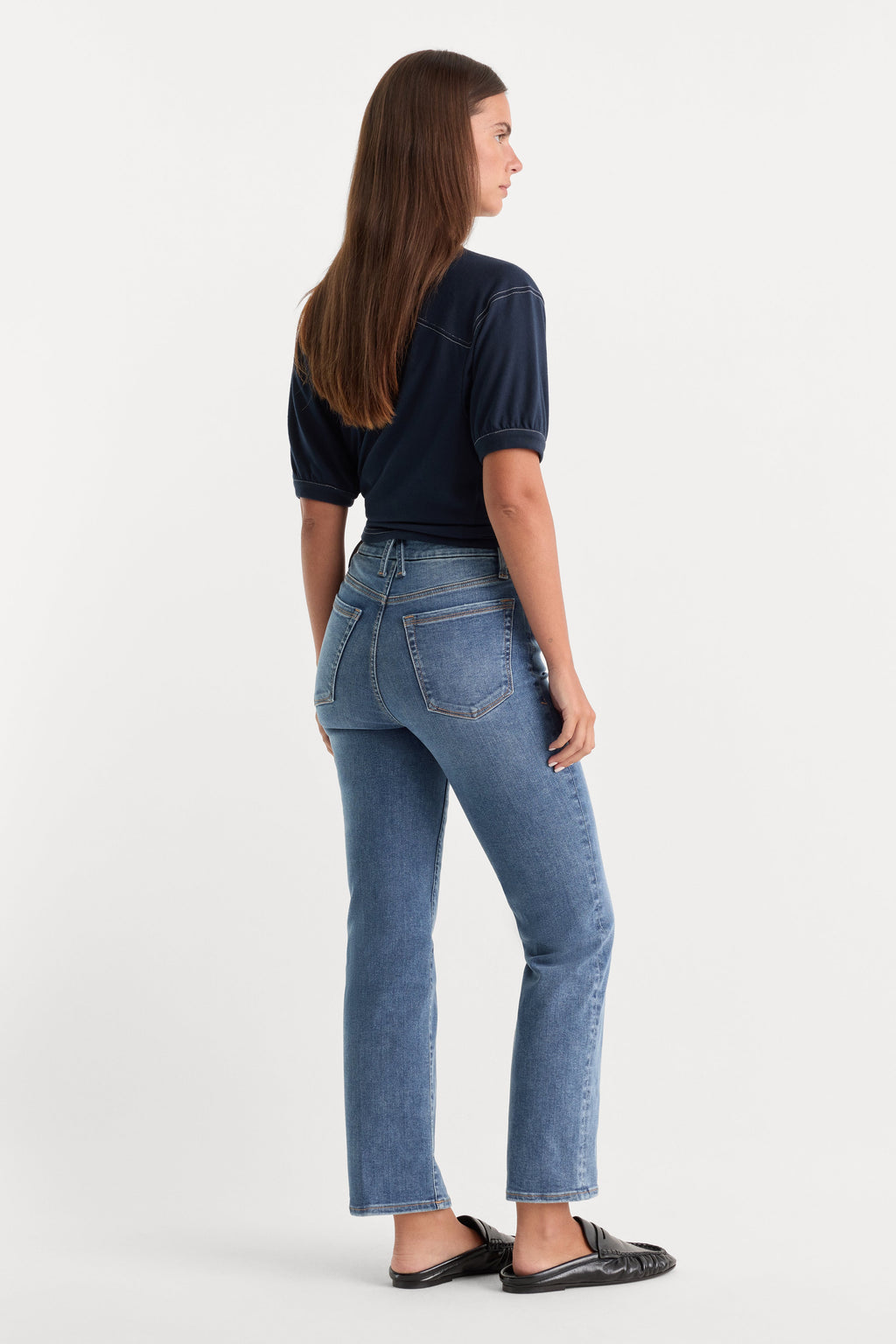 ALWAYS FITS GOOD PETITE STRAIGHT JEANS INDIGO316