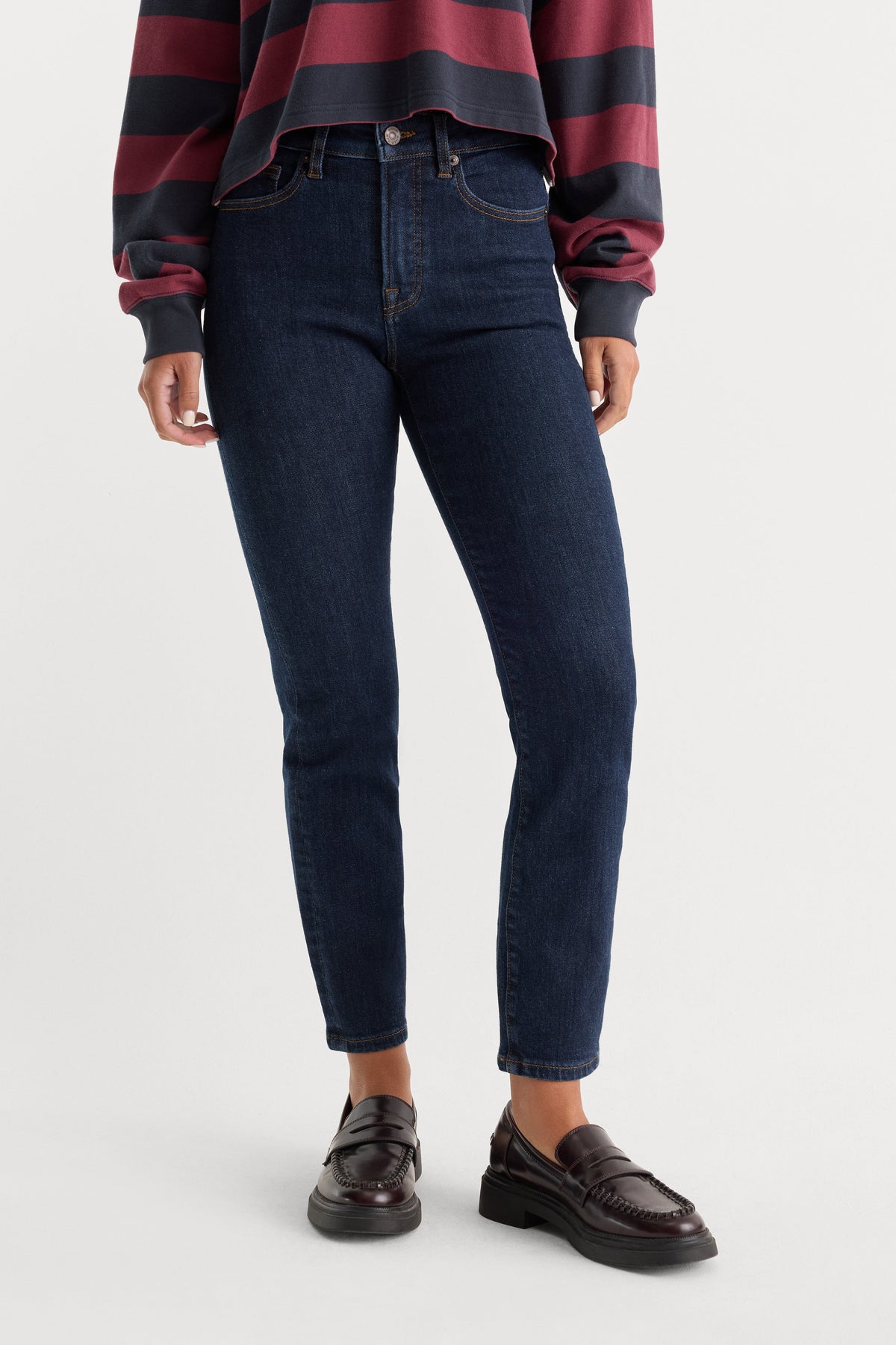 GOOD PETITE STRAIGHT JEANS INDIGO1153
