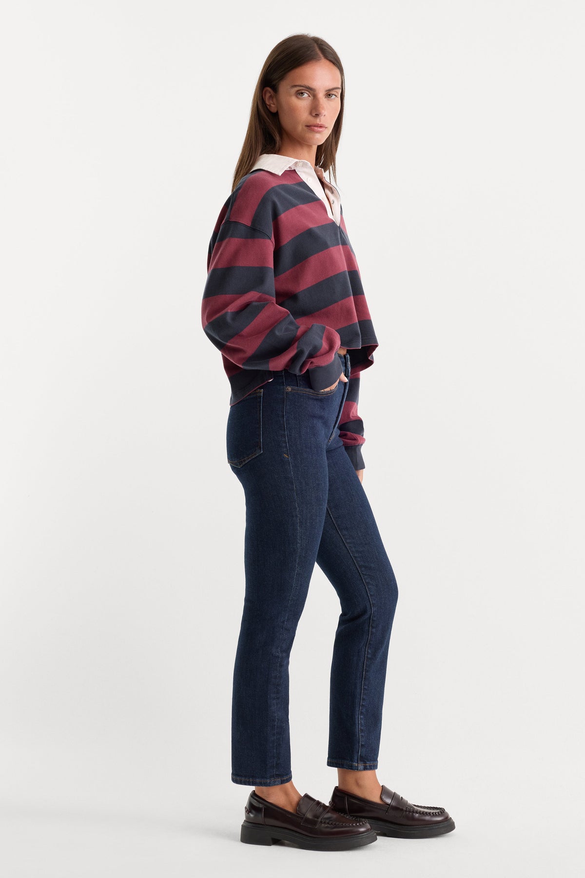 GOOD PETITE STRAIGHT JEANS INDIGO1153
